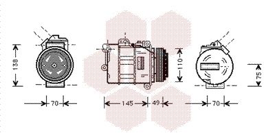 VAN WEZEL Kompressori, ilmastointilaite 0600K181